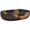 vidaXL Lavabo da Appoggio Nero Ovale 59x40x14 cm Ceramica