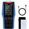 GOYERRNES Rilevatore di gas 4 in 1 Rilevatore portatile della qualità dell'aria Ossigeno O2, idrogeno solforato H2S, monossido di carbonio CO, gas infiammabili EX Allarme Schermo LCD lampeggiante Memorizzazione