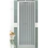 GRANISUD Box doccia in PVC Nicchia Larghezza 70-90 cm, H 185 cm mod. VERA, Bianco, Porta doccia apertura laterale una anta a soffietto, riducibile (Larghezza 90 cm, H 185 cm)