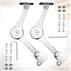 FISH DRAGATE 2 pcs cerniera supporto coperchio,ammortizzatore cerniere,supporti con sportello con chiusura,ammortizzatori per ante,cucina mobili,armadio,angolo di apertura 75°/ 90°/ 110°
