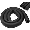 BEASAFY Isolamento dei tubi in gomma, 1,8 m, isolamento dei tubi, schiuma morbida, colore nero, isolamento dei tubi, attrezzatura da fitness, tubo di rame (φ 25 mm)