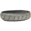 vidaXL Lavabo da Appoggio Nero e Grigio Ovale 59x40x15 cm Ceramica