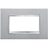 Gewiss GW16204VT Chorus Lux Placca, 4 Posti, Titanio