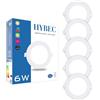 CLAR - Faretti LED da Incasso per Cartongesso, Faretto LED, Faretti Incasso Cartongesso 4000ºK, 6W (Pack 5)