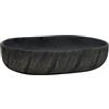 vidaXL Lavabo da Appoggio Nero Ovale 59x40x14 cm Ceramica