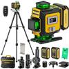 SOARFLY Livella Laser 4D con Treppiede, Livella Laser Verde Autolivellante a Croce 4×360°, 2 Batterie 4000mAh, Telecomando, Supporto Magnetico, per Piastrelle, Edilizia e Ristrutturazione Casa