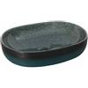 vidaXL Lavabo da Appoggio Turchese Ovale 59x40x14 cm Ceramica