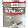 ARCANE INDUSTRIES Vernice per piastrelle pavimento, a base di resina epossidica - Arcapoxy Pavimento Piastrellato - 1 kg (fino a 5 m² in 2 strati) Bianco Crema - RAL 9001