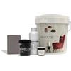 Nikkolor Kit Microcemento 8 m² per Pavimenti e Pareti - Opaco - 15 | Copre piastrelle e fughe senza demolire con spessore finale 2-3 mm - Finitura Opaca