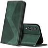 ZONNAVI Cover per Huawei P20 PRO, Flip Custodia Pelle PU con [Slot Cart] [Supporto Stand] [Magnetica], Cover a Libro Portafoglio per Huawei P20 PRO (Verde)