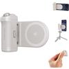 PGYTECH MagCam 2 Impugnatura per Smartphone Kit Modulare 3-in-1, Telecomando Bluetooth, Impugnatura di Ricarica e Supporto Wireless Magnetico MagSafe, per iPhone 12-17/Android 14 (Grigio Nebbia)