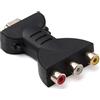 Hehglng Adattatore da HDMI a RCA, convertitore da HDMI maschio a 3 RCA femmina, adattatore AV, convertitore adattatore audio video per TV HDTV DVD, accessori audio domestici, convertitori video