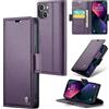 oiysrtoc Cover per iPhone 14 in Pelle PU Premium, Portafoglio con 3 Fessure Carte e Supporto, Blocco RFID, Chiusura Magnetica Custodia iPhone 14, Viola