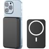 BRQH Powerbank per Mag-safe, 10000mAh Power Bank Wireless Ricarica Rapida Power Bank Magnetico con Type-C/Lighting Caricatore Portatile per iPhone 17/16/15/14/13/12 Tutto Series