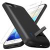 Giabuao Cover Batteria per iPhone 8/7/6S/6/SE 2020, 8500 mAh Sottile e Ricaricabile con Supporto, Custodia di Ricarica Estesa Custodia Protettiva Portatile con Batteria - Nero (4.7 Pollici)