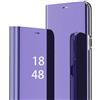 MODFYN Clear Smart View Cover per Samsung Galaxy S26 Ultra, Luxury Specchio Case Standing Makeup Mirror Flip con Supporto Antiurto Custodia per Samsung Galaxy S26 Ultra.Purple