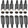 RUNCCI-YUN 12pcs 5 pin DIN Connettore,maschio/femmina per saldatura, DIN Audio altoparlanti,per connettere sintetizzatori e tastiere