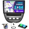 Fuluku 9 Autoradio per Toyota Aygo/Peugeot 107/Citroen C1 2004-2014 2+64G