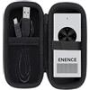 Blueshaweu Custodia compatibile con Muama Enence PRO traduttore istantaneo - Custodia protettiva con spazio per auricolari, cavo USB e scheda di memoria - Compatibile con Enence PRO/Enence V3 (nero)