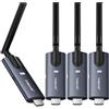 Lemorele Trasmettitore HDMI Wireless e 3 Ricevitori Lemorele, 1080P Trasmissione Senza Fili Supporta 1 TX fino a 4 RX, Streaming Video da Laptop/Fotocamera/TV Box a HDTV/Monitor/Proiettore