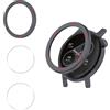 Haofun Cover per Nothing CMF Watch Pro 2, Per il Film di Protezione del Display in Vetro Blindato*2, Femella in Metallo Sostitutivo e Alloggiamento di Protezione del Display