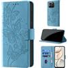 CaseGla Cover per Honor 400 Smart 5G, Azzurro | Blocco RFID, Portafoglio Pelle PU, Flip Libro, Porta Carte, Magnetica Libretto, Antiurto Protezione Completa