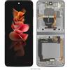 bingyening 6.7 pollici per Samsung Z Flip 3 LCD Frame per Samsung Z Flip3 5G F711 Display LCD Touch Screen Digitizer Assembly (nero con telaio)