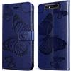 DENDICO Cover per Galaxy A80 / Galaxy A90, Portafoglio Custodia in PU Pelle per Samsung Galaxy A80 / Galaxy A90, Antiurto Cover a Libro con Slot per Carte, Blu