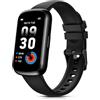 TIFOZEN Smartwatch Donna, 1,47'' Orologio Smartwatch Piccolo con 24 Modalità Sportive/Cardio/SpO2/Sonno/Impermeabile 3ATM/Contapassi/Notifiche/Fitness Tracker per Android iOS, Nero