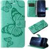 DENDICO Cover per Redmi 13C 4G / Redmi 13C 5G / Xiaomi Poco C65, Antiurto Cover a Libro con Slot per Carte, Portafoglio Custodia in PU Pelle per Redmi 13C 4G / Redmi 13C 5G / Xiaomi Poco C65, Verde