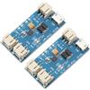 DEWOTHV CN3065 Mini Scheda di Ricarica Solare 4,4-6 V 500 MA Scheda di Ricarica per Batterie al Litio Micro-USB Caricabatterie USB con cavo Connettore JST a 2 pin (Confezione da 2)