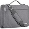 TECHGEAR Custodia per computer portatile da 14, con maniglia, tracolla e tasche, per MacBook Air 15/Pro 14, ASUS, Samsung Galaxy Book, HP Pavilion, Lenovo, Dell Inspiron 14, Chromebook, resistente