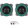 IPNOSIS Kit 2 Casse Anteriori O Posteriori IP-01100 Da 10 Cm Compatibile Con Suzuki Wagon R+, Opel Agila Dal 2000 Al 2007 + 2 Connettori