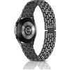 PaceBid 20mm Cinturino per Samsung Galaxy Watch 7/6/5/4(40mm 44mm)/Watch FE | per Samsung Galaxy Watch 6 Classic (43mm 47mm)/4 Classic/5 Pro 45mm, Donne Strass Metallo Cinturini di Ricambio