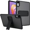 GIOPUEY per Redmi Pad 2 10.6 Custodia, con Supporto, Cover Rigida in PC + Morbida in TPU, Case Custodia Opaco, Nessun Ingiellimento - Black