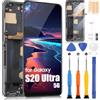 ARSSLY Incell - Schermo per Samsung Galaxy S20 Ultra 5G LCD Display per Samsung S20 Ultra 5G G988U G988B Touch Digitizer Assembly Riparazione Kit (nero con telaio, non supporta impronte digitali)