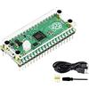 Ingcool Acrilico Custodia per Raspberry Pi Pico Kit, Include Raspberry Pi Pico con Pre-saldata Header (con Codice Colore), Basata su Raspberry Pi RP2040 Chip, Supporto C/C++/Python
