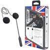 FITZROY Cuffia Bluetooth Moto per 1 Casco - Audio Hi-Fi e Chiamate Chiaro - Cancellazione Rumore ENC - Connessione 2 Telefoni Simultaneamente - Batteria 40h - Compatibile Caschi Jet/Integrali - IPX5