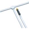 Oehlbach Digital Wire Two - Antenna passiva DAB+ throw per la ricezione radio DAB 75 Ohm - antenna da interno con uso flessibile e montaggio a parete - bianca