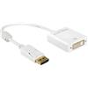 DeLOCK 62600 DeLOCK Displayp>DVI 4K 20cm wh | Aktiv Displayport 1.2 4K fähig St/Bu