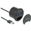 DELOCK 4 Port Tisch-Hub mit 4 x SuperSpeed USB Typ-A Port