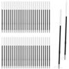 MLRUQRX 60 pezzi refill parker, ricariche retrattili 0,7mm in gel (Blu, lunghezza 107mm)