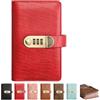 Yfjyxen A6 Savings Notebook with Lock, Money Budget Binder Journal Cash Envelopes