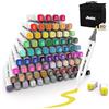 ABEIER 80 Colori Pennarelli Doppia Punta ad Alcool Professionali, Pennarelli Disegno Artistico con Asciugatura Rapida per Pittura, Schizzi e Colorazione per Adulti