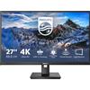 Philips 279P1/00 Monitor PC 68,6 cm [27] 3840 x 2160 Pixel 4K Ultra HD LED Nero (Philips P-line 279P1 - a 27 @ 60 Hz IPS 350 cd/m? 1000:1 4 ms 2xHDMI, DisplayPort, USB-C altoparlanti black texture) [279P1/00]