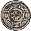 Beliani Tappeto tondo in iuta ø 140 cm beige/nero
