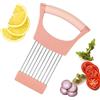 Generico Tagliacipolla per affettare, supporto per fetta di cipolla | Porta tritatutto per verdure da cucina al limone - Strumento assistente affettatrice per cipolla, carne, patate e, limone