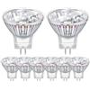 Morotty Confezione da 8 Lampadina Alogena 12v 20w Gu4 mr11, Faretto Alogeno GU4 2800k Bianco Caldo Dimmable, per la Casa, Paesaggio, Incasso, Illuminazione a Binario