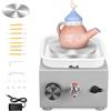 Jradse Tornio per Ceramica Mini Ruota di Ceramica Elettrica 2000 giri/min,Macchina Ceramica con Giradischi da 6,5/10 cm Tornio,per Negozi di Ceramica Fai Da Te e Hobbisti