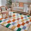 HUGEAR Tappeto Salotto Multicolore Bianco Moderno 120x180cm